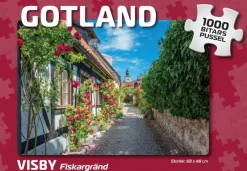 Svenskapussel : Gotland - Visby, Fiskargränd (1000)