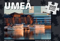 Svenskapussel : Umeå - Båtar på Umeälven (1000)