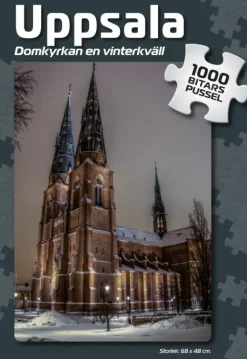 Svenskapussel : Uppsala - Domkyrkan en Vinterkväll (1000)
