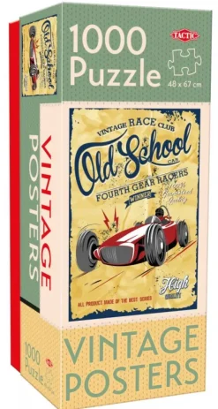 Tactic : Vintage Posters - Old School Gear Racers (1000)
