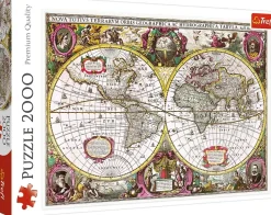 Trefl : A New Land and Water Map of the Entire Earth, 1630 - Henricus Hondius (2000)