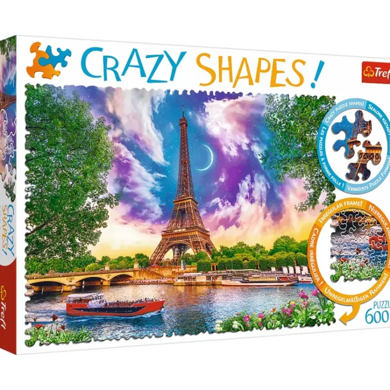 Trefl : Crazy Shapes! - Sky Over Paris (600)