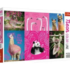 Trefl : Neon Color Line - Crazy Animals (1000)