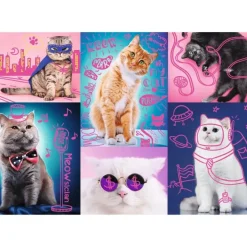 Trefl : Neon Color Line - Super Cats (1000)
