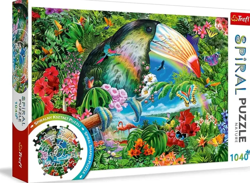 Trefl : Spiral Puzzle - Tropical Animals (1040)
