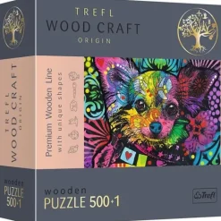 Trefl : Träpussel Wood Craft - Colorful Puppy (501)