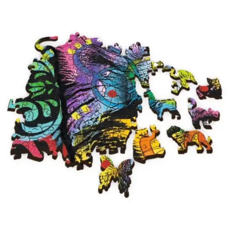 Trefl : Träpussel Wood Craft - Colorful Puppy (501)