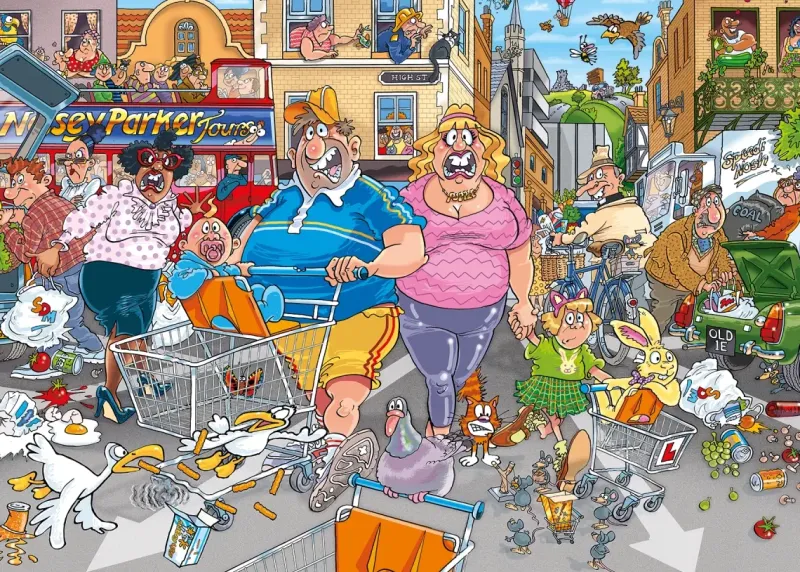 Jumbo Wasgij? Original #46: Middle Aisle Madness! (1000)