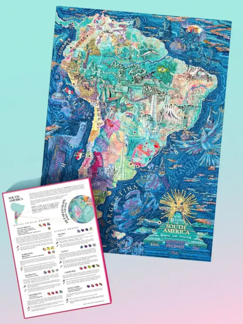 Water & Wines : South America - Wine Puzzle (1000)