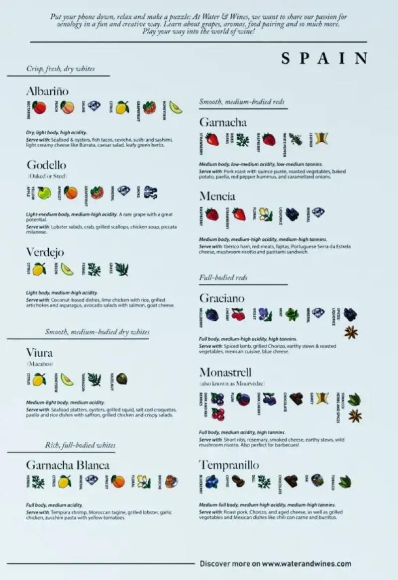 Water & Wines : Spain - Wine Puzzle (1000)